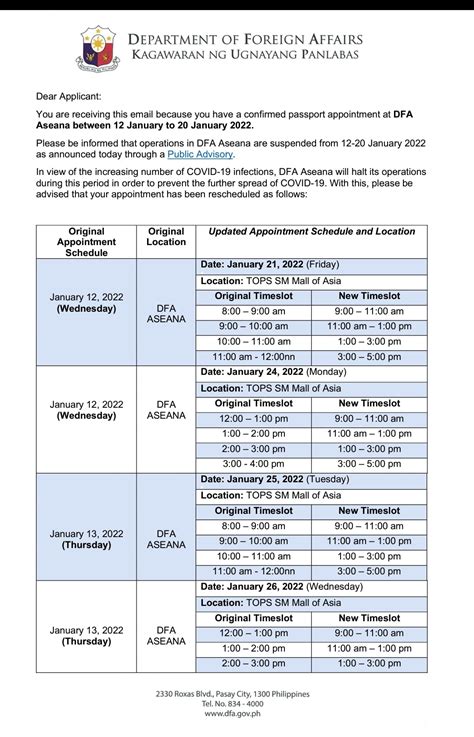 dfa malolos appointment schedule|Public Advisory: On Rescheduled Appointments for Passport .